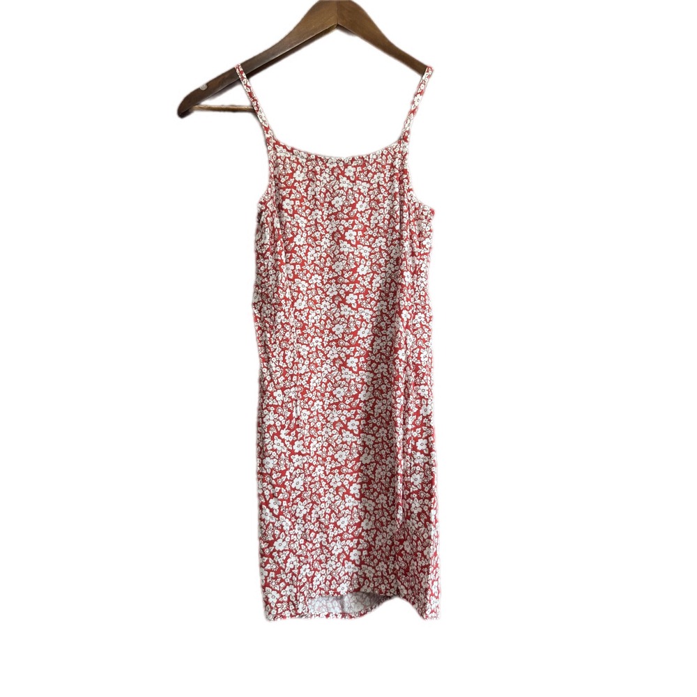 Cat & Jack Floral Sundress Kids Size M 8 Red Excellent Spaghetti Strap‎ Ditsy